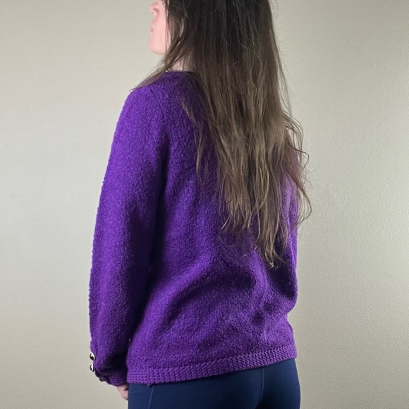 Warm comfy 80s vintage blazer style sweater - Picture 5 of 8